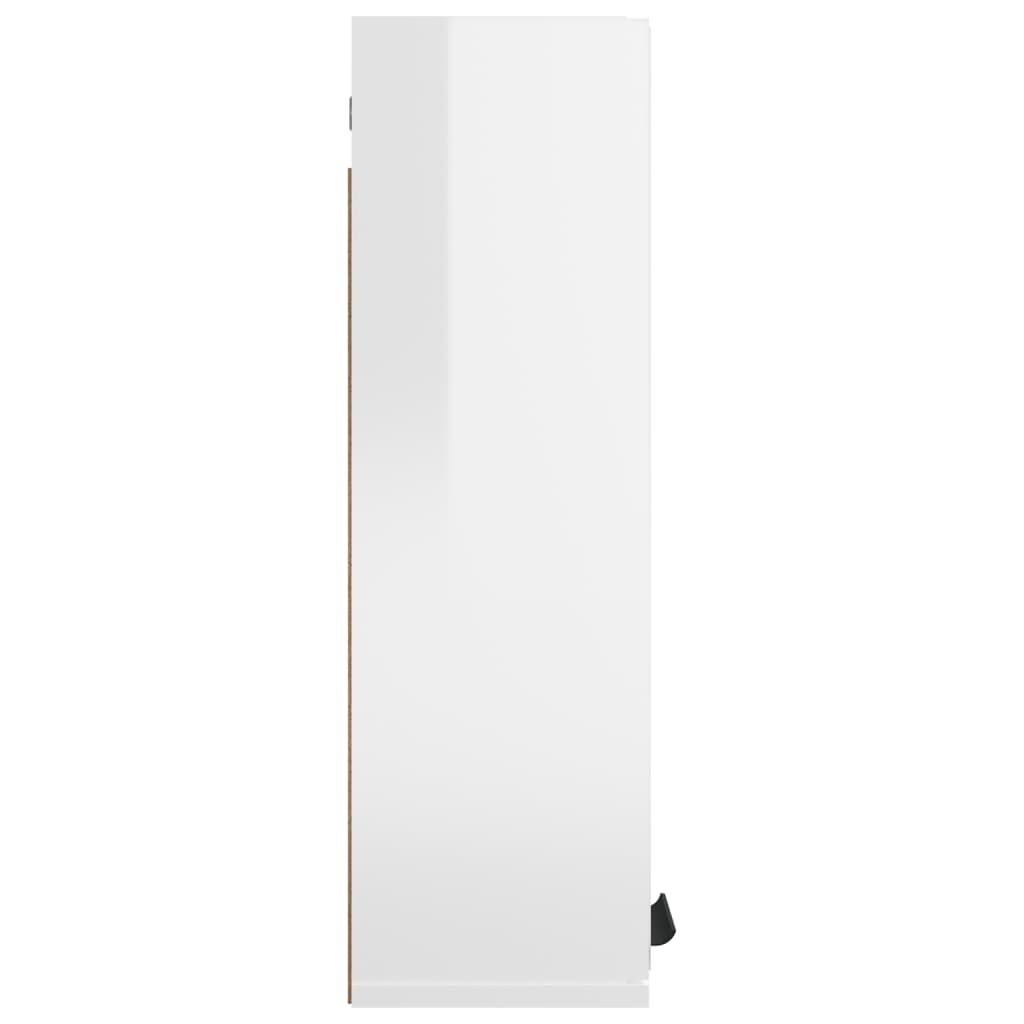 vidaXL Ντουλάπι Μπάνιου με Καθρέφτη Γυαλιστερό Λευκό 64 x 20 x 67 εκ.