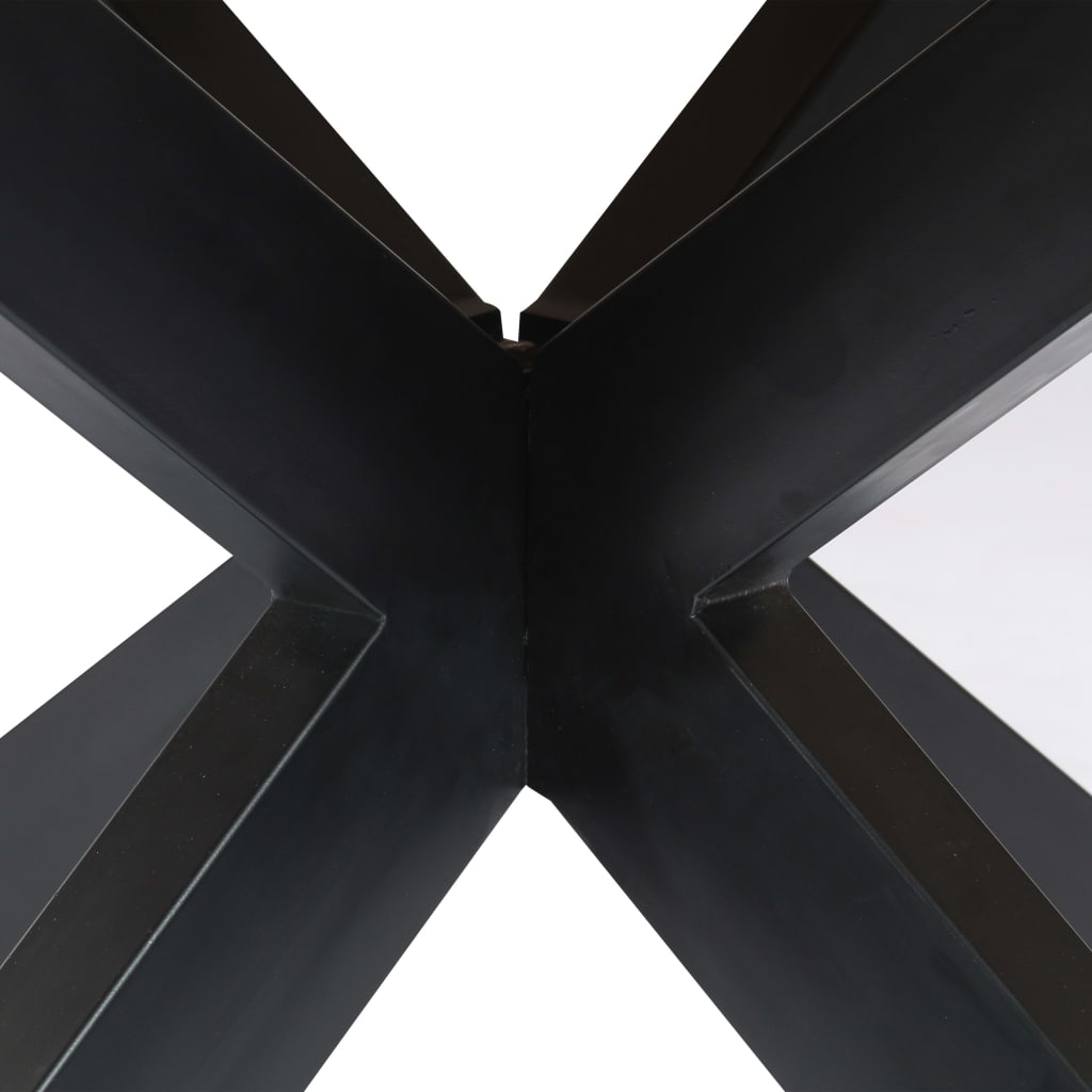 vidaXL Τραπεζαρία Στρογγυλή 150 x 76 εκ. από Μασίφ Ξύλο Μάνγκο