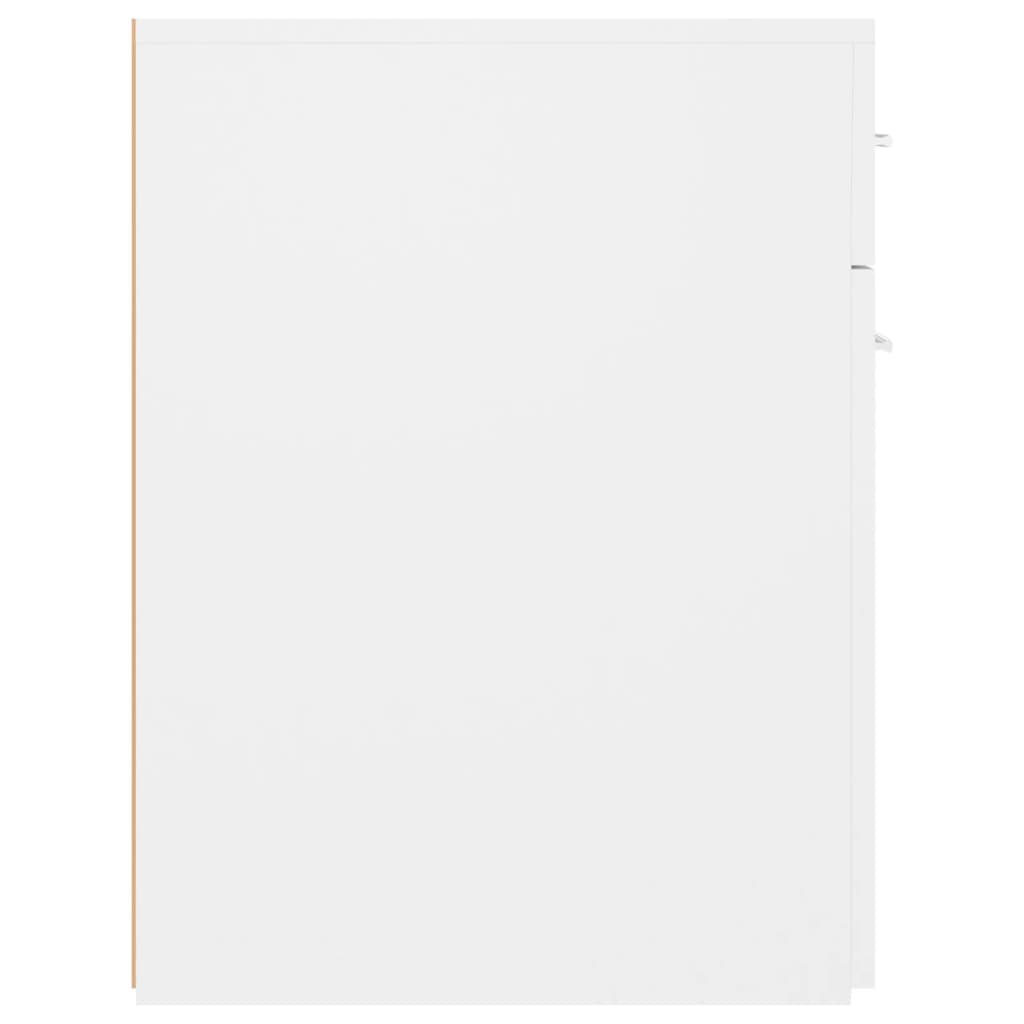 vidaXL Συρταριέρα Γενικής Χρήσης Λευκή 20 x 45,5 x 60 εκ. Μοριοσανίδα