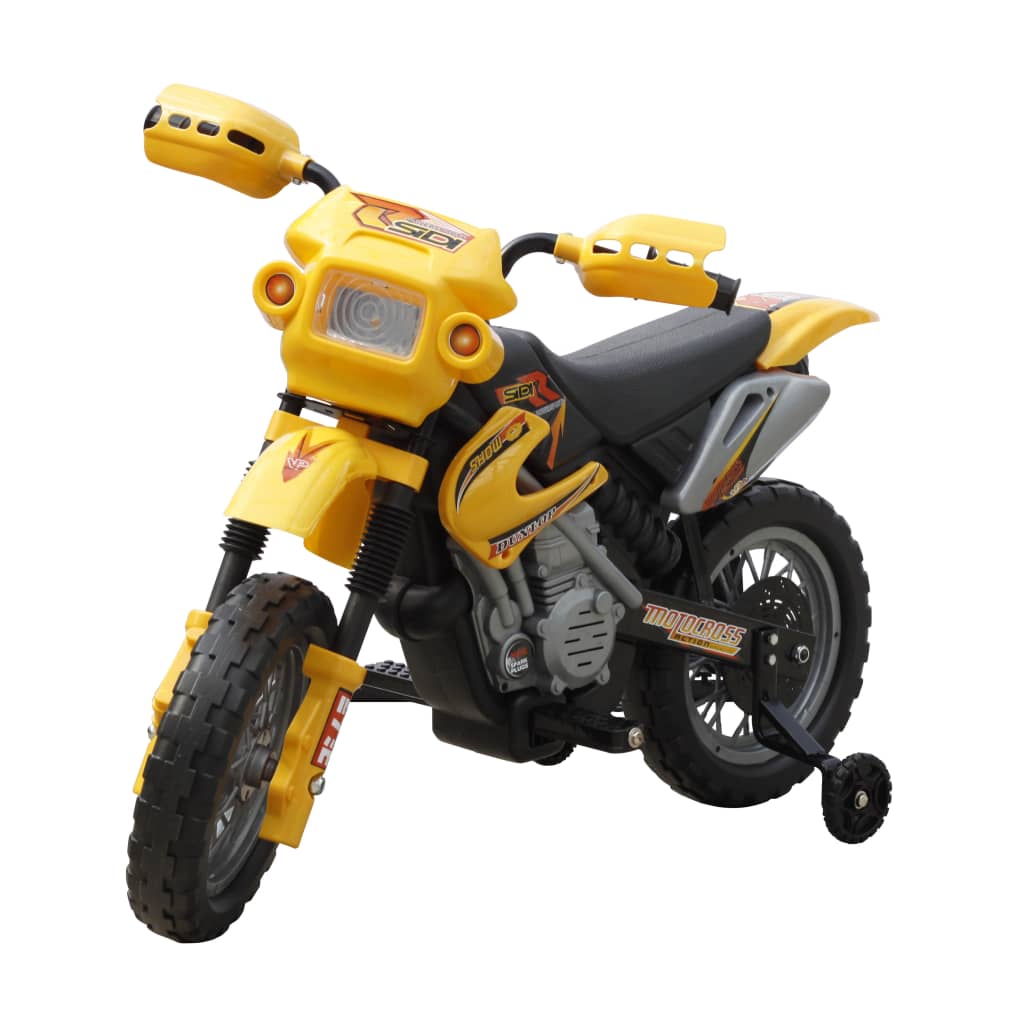 vidaXL Μηχανή Παιδική Κίτρινη και Μαύρη
