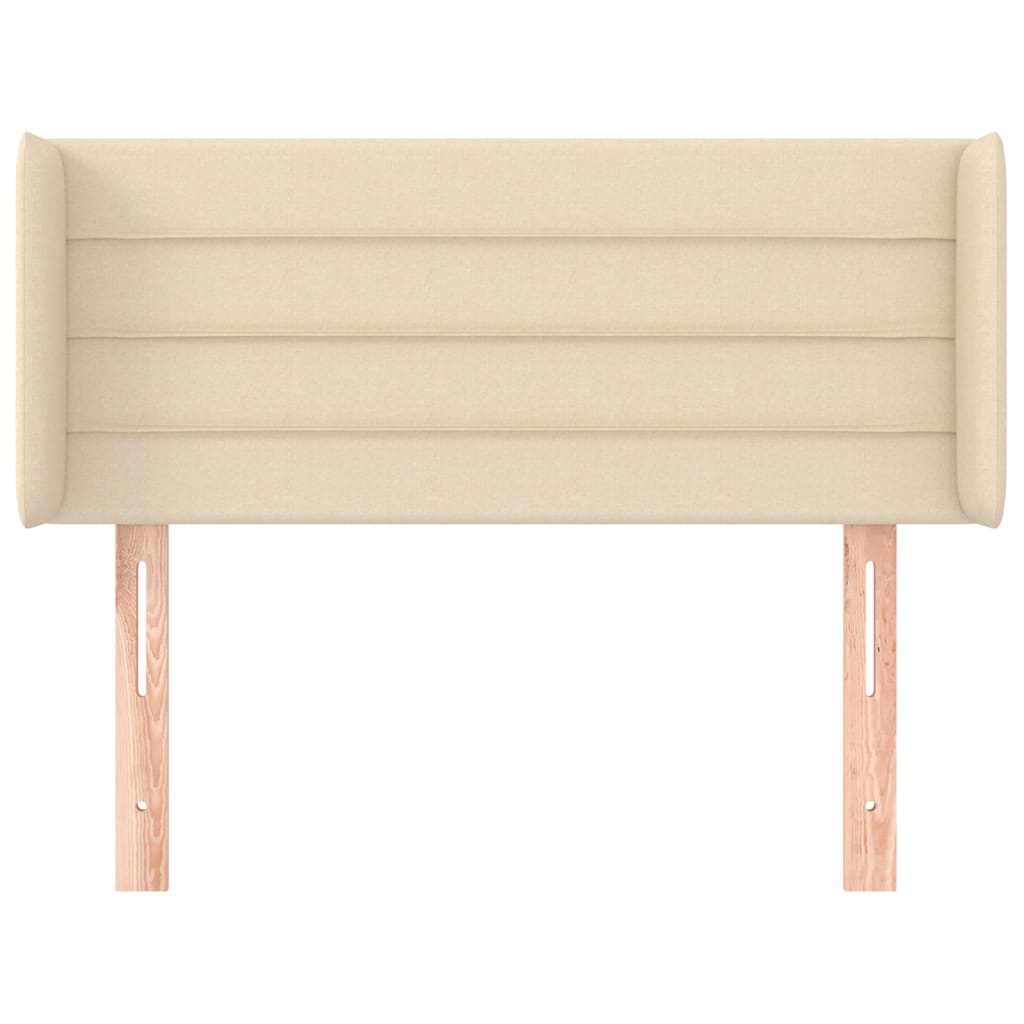 vidaXL Κεφαλάρι με Πτερύγια Κρεμ 83x16x78/88 εκ. Υφασμάτινο