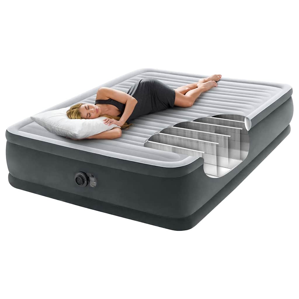 Intex Στρώμα Αέρα Dura-Beam Deluxe Comfort Plush Διπλό 152x203x46 εκ.