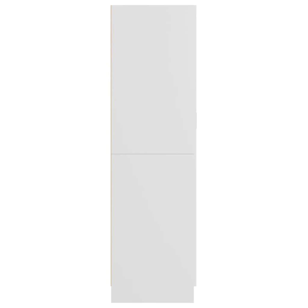 vidaXL Ντουλάπα Λευκή 85,2 x 51,5 x 180 εκ. από Μοριοσανίδα