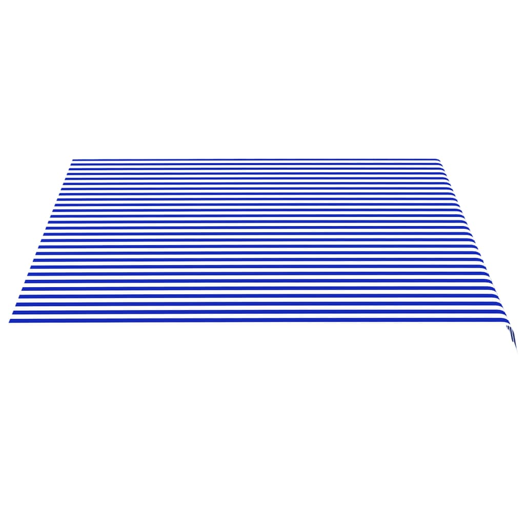 vidaXL Τεντόπανο Ανταλλακτικό Μπλε / Λευκό 4 x 3,5 μ.