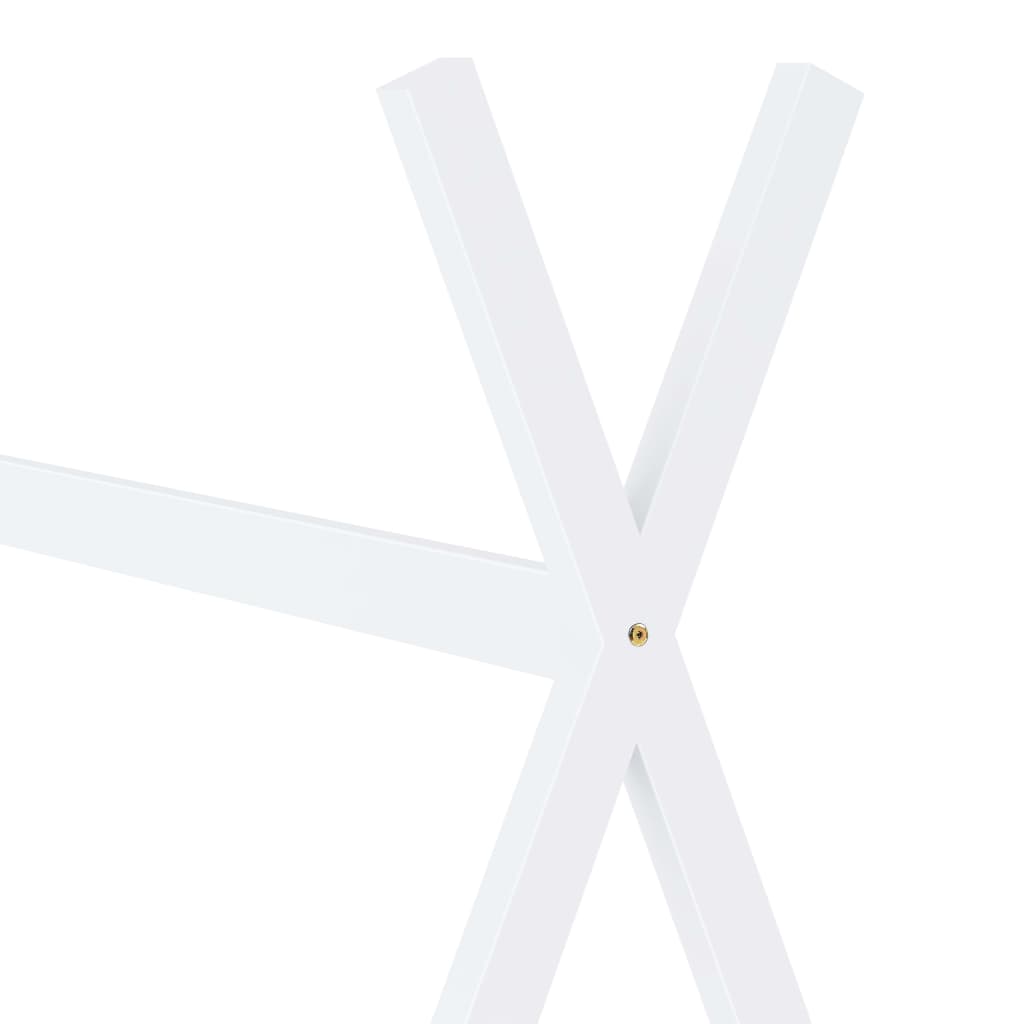 vidaXL Πλαίσιο Κρεβατιού Παιδικό Λευκό 90 x 200 εκ. Μασίφ Ξύλο Πεύκου