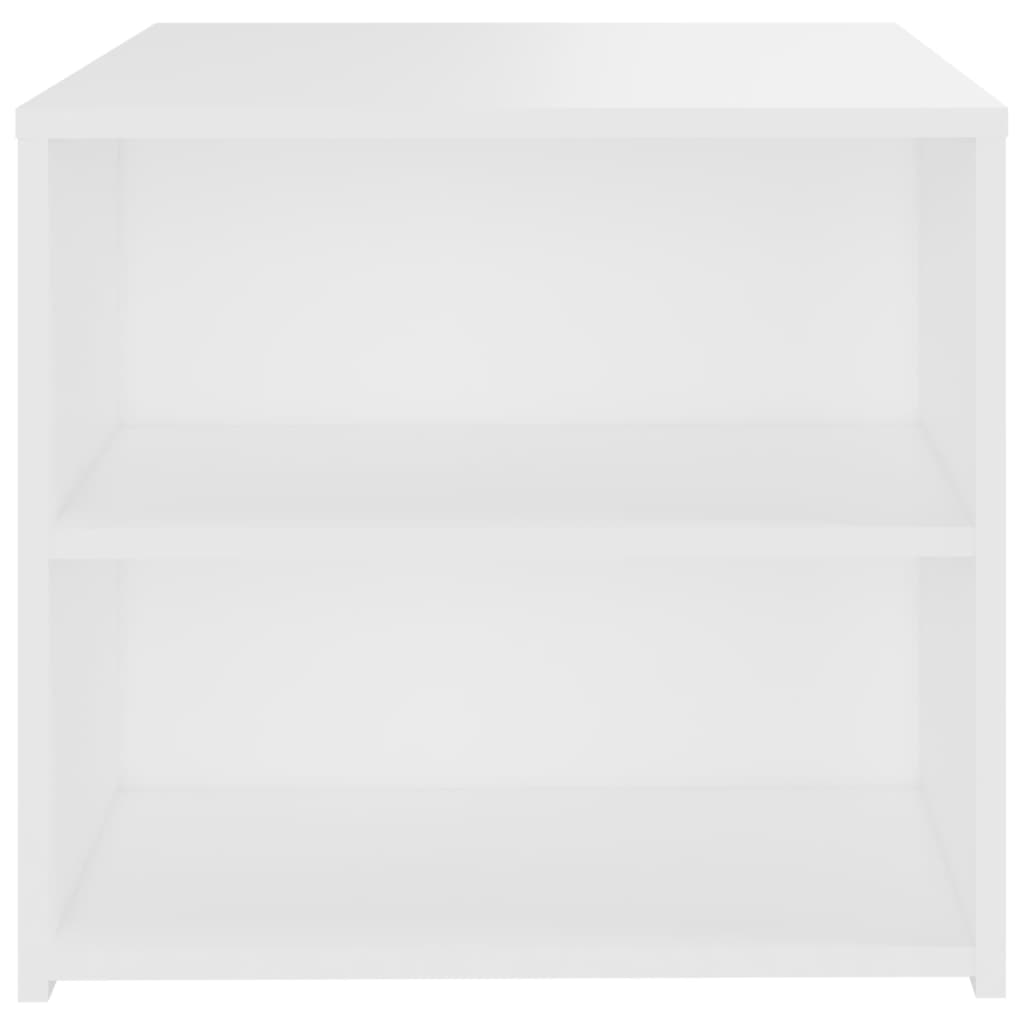 Τραπέζι Βοηθητικό Λευκό 50 x 50 x 45 εκ. από Μοριοσανίδα