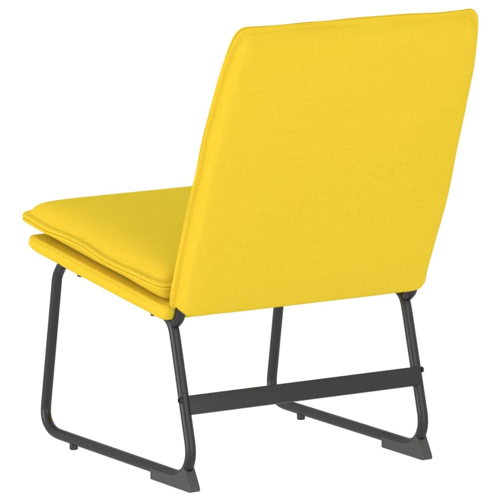vidaXL Πολυθρόνα Ανοιχτό Κίτρινο 52 x 75 x 76 εκ. Υφασμάτινη