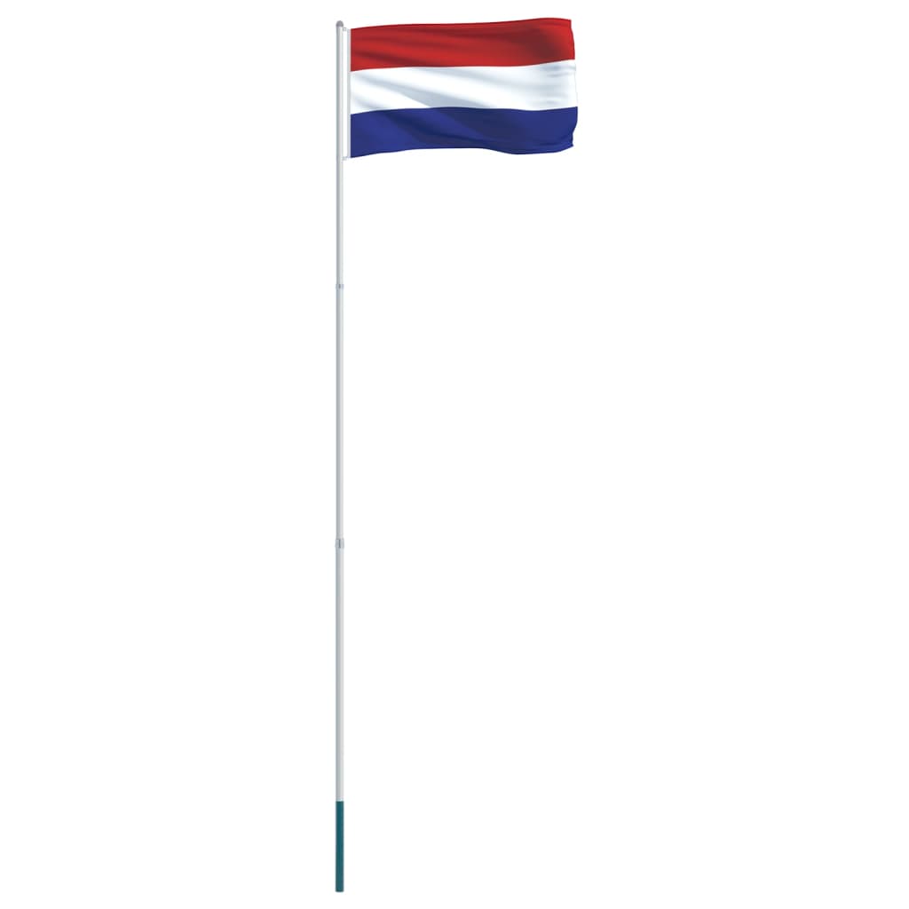 vidaXL Σημαία Ολλανδίας 4 μ. με Ιστό Αλουμινίου