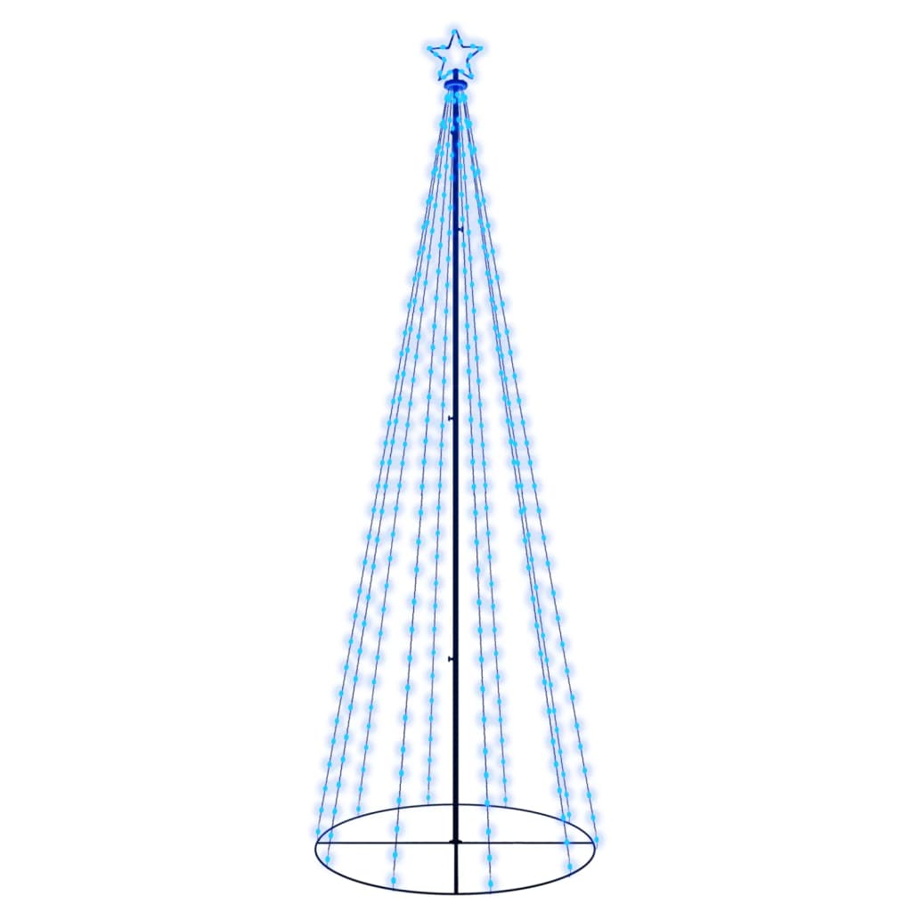 vidaXL Χριστουγεννιάτικο Δέντρο Κώνος 310 LED Μπλε 100 x 300 εκ.