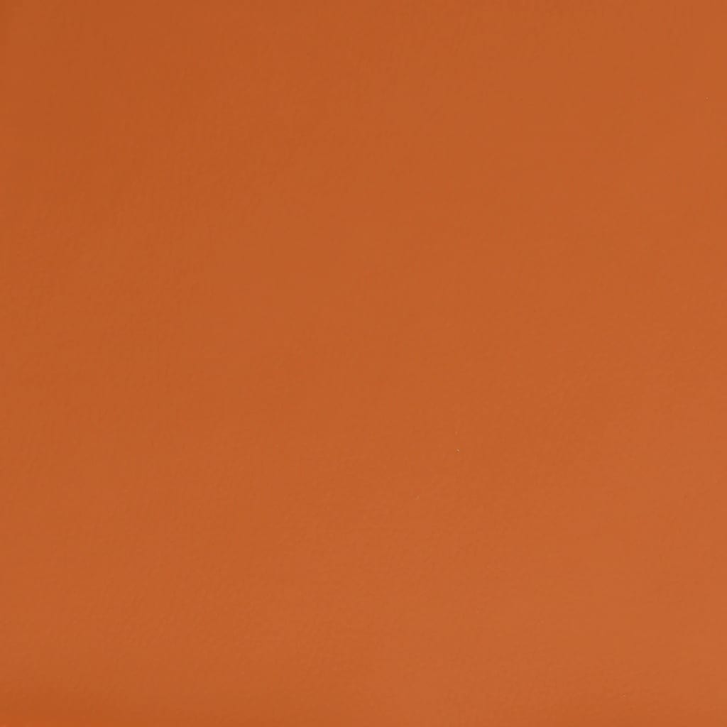 vidaXL Υποπόδιο Κρεμ&Πορτοκαλί 45x29,5x35 εκ. Ύφασμα & Συνθετικό Δέρμα