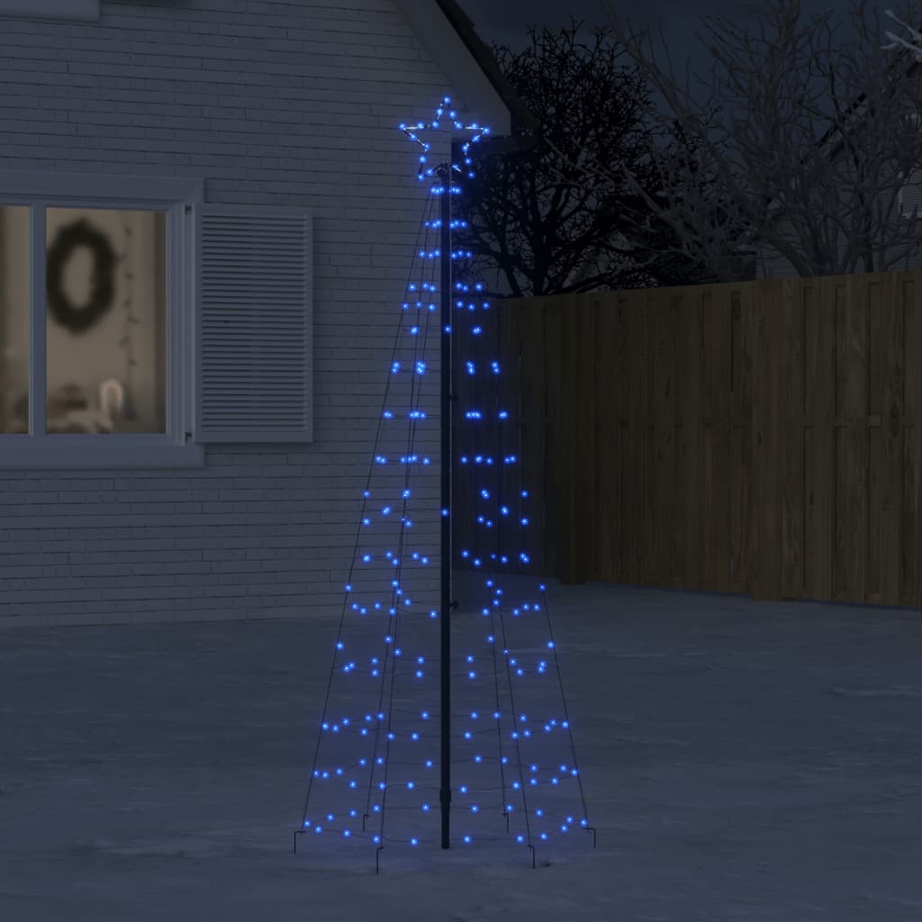 vidaXL Φωτιστικό Χριστουγεννιάτικο Δέντρο Ακίδες 220 LED Μπλε 180 εκ.