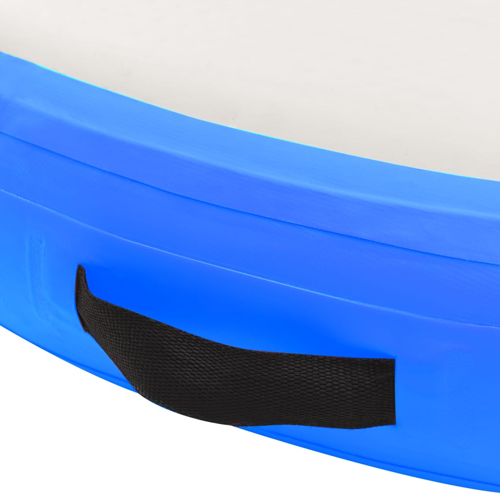 vidaXL Στρώμα Γυμναστικής Φουσκωτό Μπλε 100x100x20 εκ. PVC με Τρόμπα