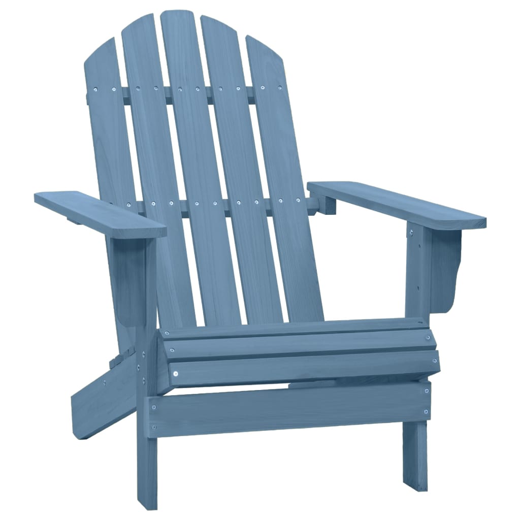 vidaXL Καρέκλα Κήπου Adirondack Μπλε από Μασίφ Ξύλο Ελάτης