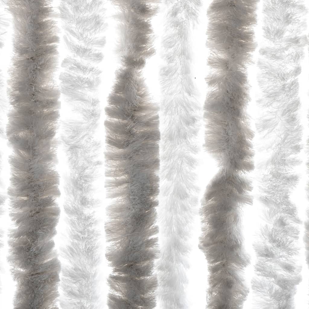 vidaXL Σήτα Εντόμων Ανοιχτό Γκρι / Λευκό 56 x 200 εκ. από Σενίλ