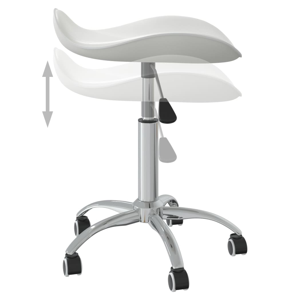 vidaXL Καρέκλα Γραφείου Λευκή από Συνθετικό Δέρμα