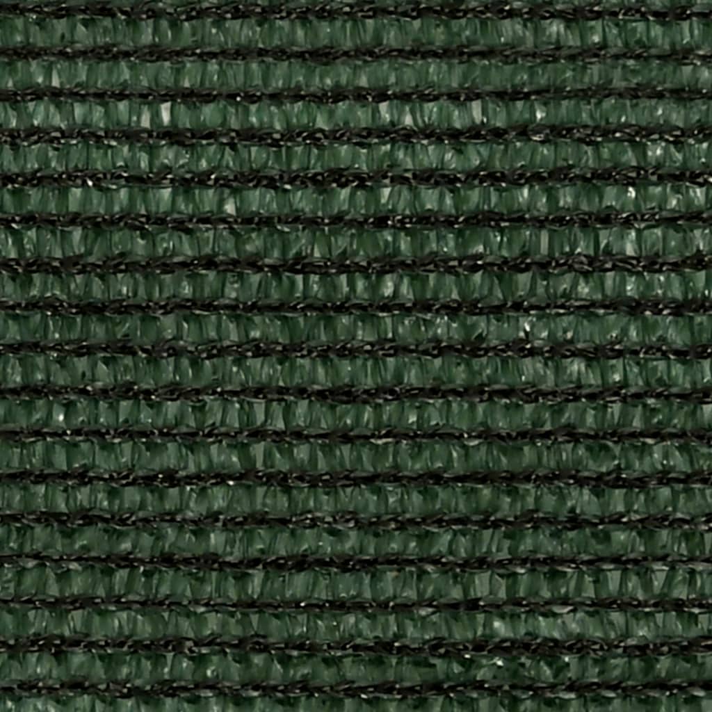 vidaXL Πανί Σκίασης Σκούρο Πράσινο 3,5x3,5x4,9 μ. από HDPE 160 γρ./μ²