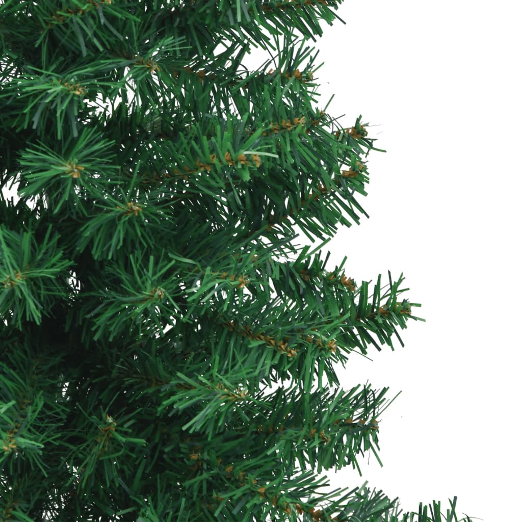 vidaXL Χριστουγεννιάτικο Δέντρο Τεχνητό Γωνιακό Πράσινο 120 εκ από PVC