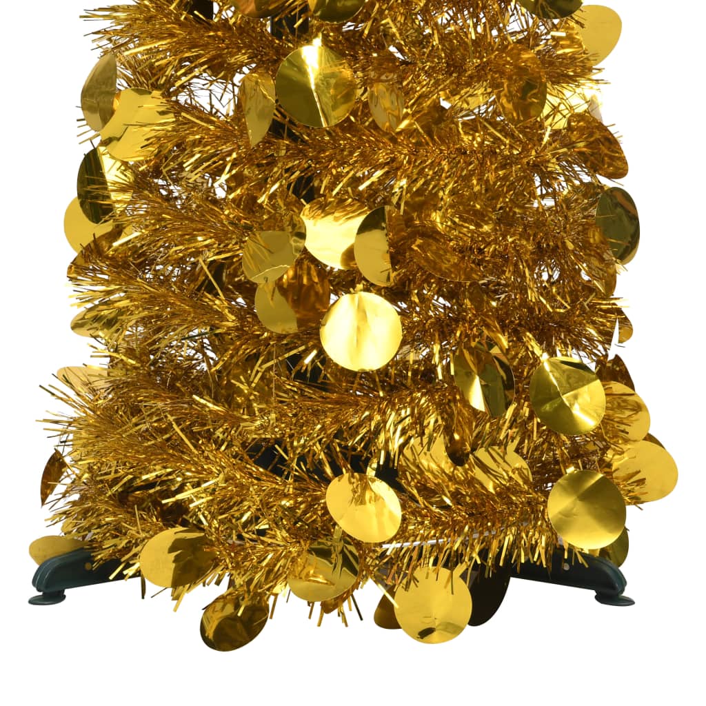 vidaXL Χριστουγεννιάτικο Δέντρο Τεχνητό Pop-Up Χρυσό 120 εκ. από PET