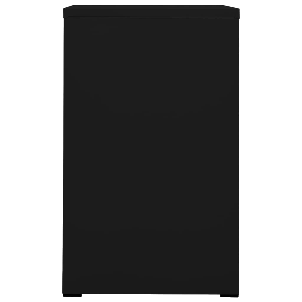 vidaXL Αρχειοθήκη Μαύρη 46 x 62 x 102,5 εκ. από Ατσάλι