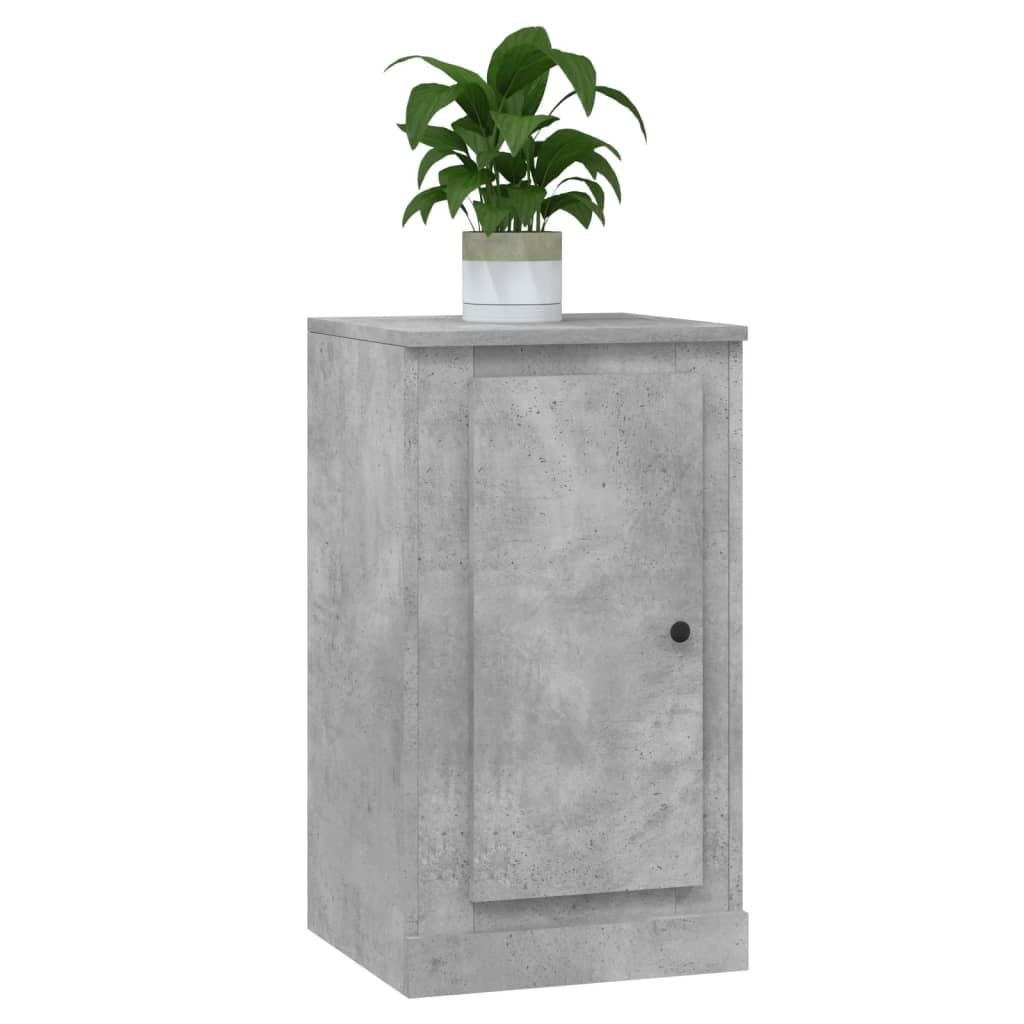vidaXL Ντουλάπια 2 τεμ. Γκρι Σκυροδέματος 37,5x35,5x67,5 εκ. Επ. Ξύλο