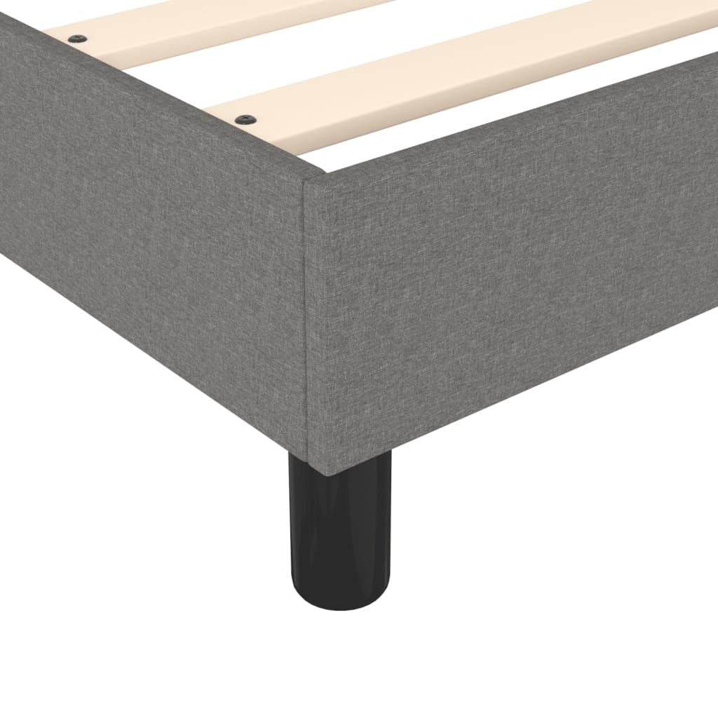 vidaXL Πλαίσιο Κρεβατιού Boxspring Σκούρο Γκρι 80x200 εκ. Υφασμάτινο