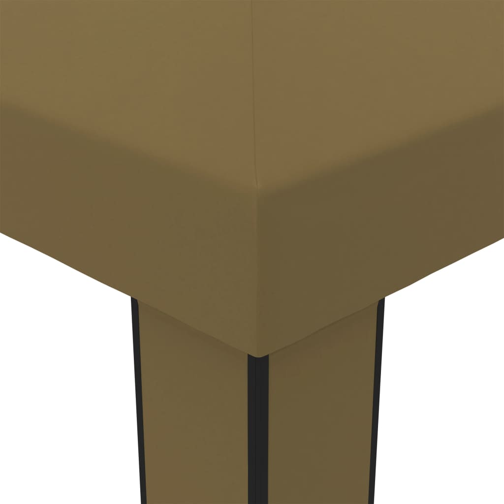 vidaXL Κιόσκι με Διπλή Οροφή Taupe 3 x 6 μ. 180 γρ/μ²