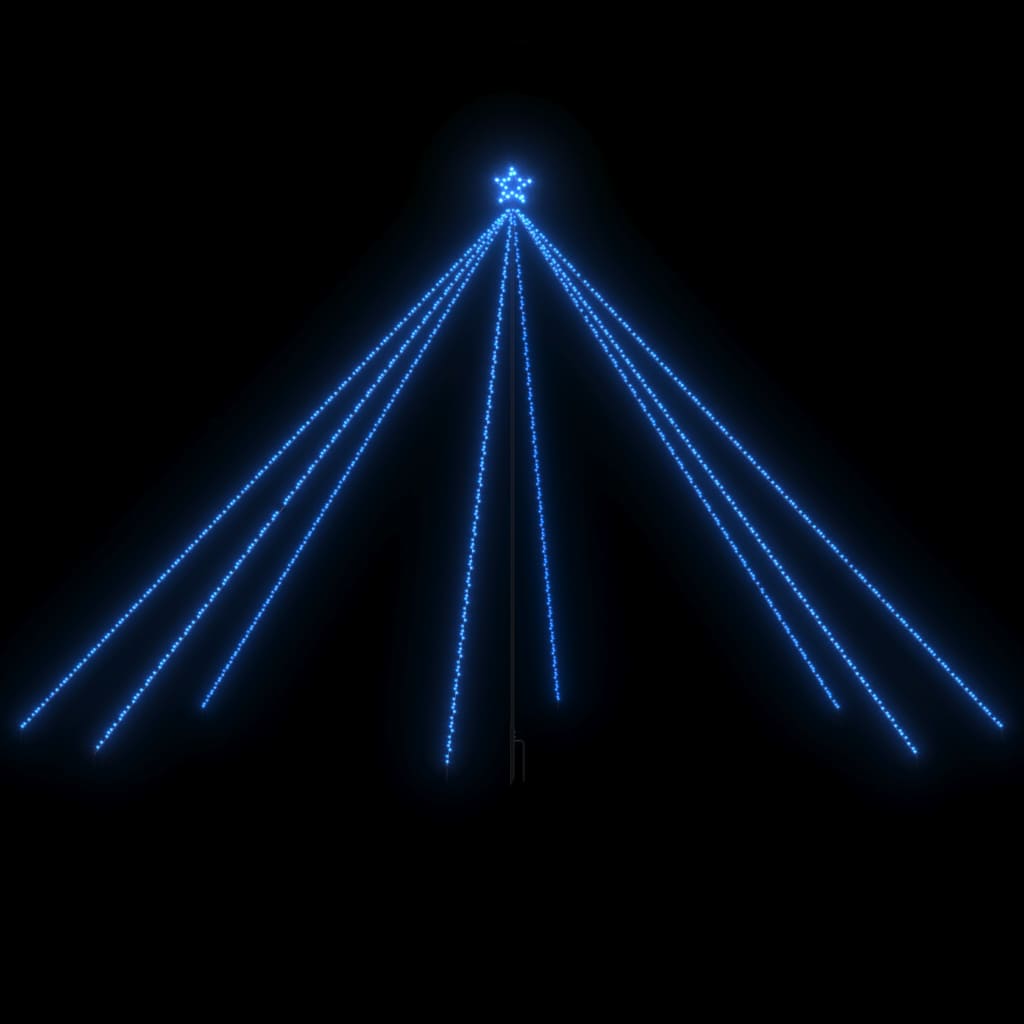 vidaXL Χριστουγεν. Δέντρο από Φωτάκια Εσ./Εξ. Χώρου Μπλε 5 μ. 800 LED