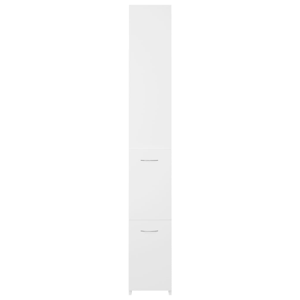 vidaXL Ντουλάπι Μπάνιου Λευκό 25x26,5x170 εκ. από Επεξεργασμένο Ξύλο