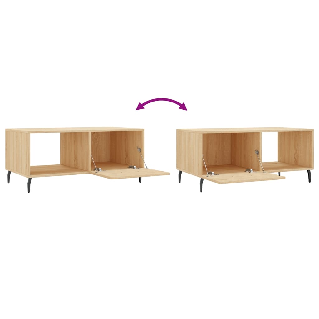 vidaXL Τραπεζάκι Σαλονιού Sonoma Δρυς 90x50x40 εκ. Επεξεργασμένο Ξύλο