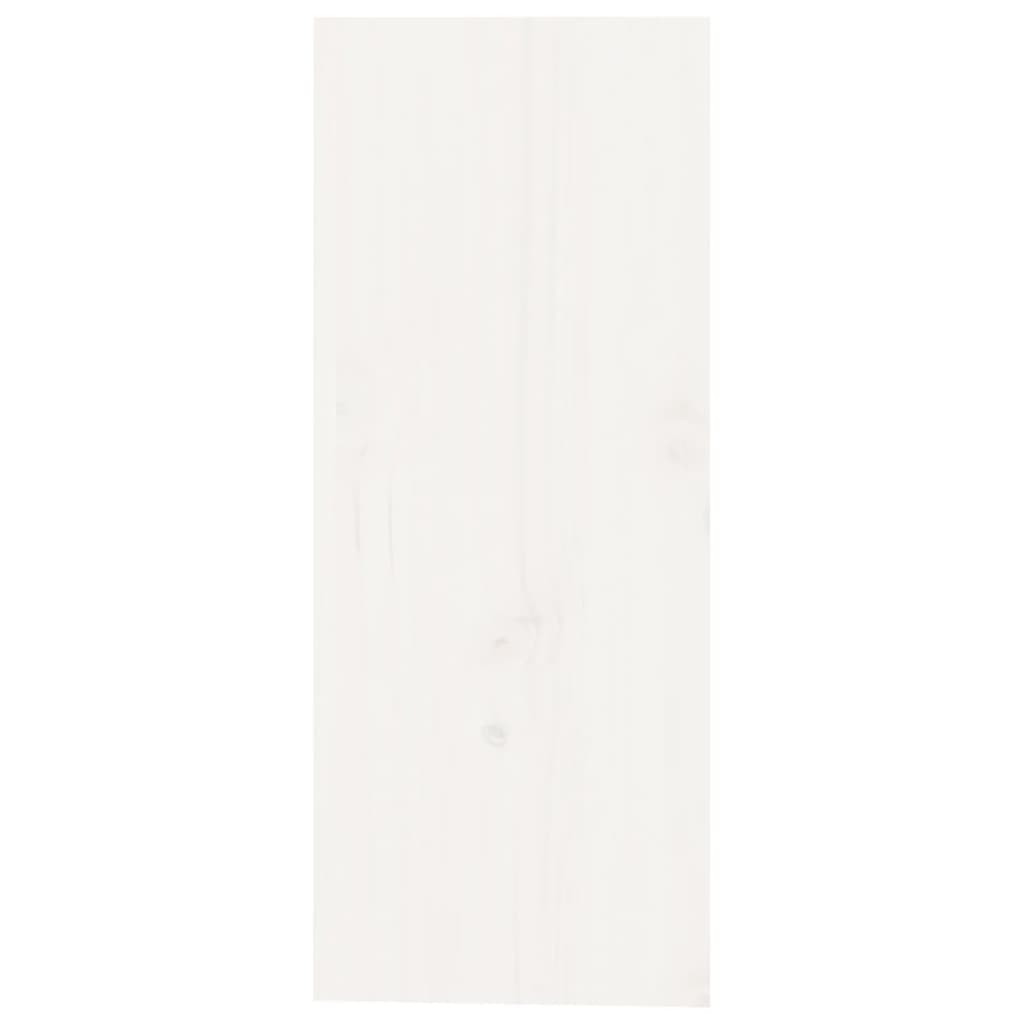 vidaXL Κάβα Κρασιών Λευκό 62 x 25 x 62 εκ. από Μασίφ Ξύλο Πεύκου